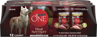 Purina ONE SmartBlend True Instinct Tender Cuts in Gravy Variety Pack Canned Dog Food, slide 1 of 1