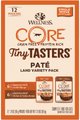 Wellness CORE Tiny Tasters Chicken, Chicken & Turkey Pate Land Variety Pack Grain-Free Cat Food Pouches,...