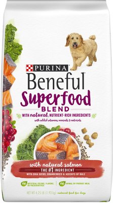 Purina Beneful Natural Superfood Blend With Salmon Dry Dog Food, slide 1 of 1