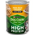 Dog Chow High Protein Chicken Classic Ground Canned Dog Food, 13-oz, case of 12