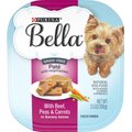Purina Bella Small Breed Beef Pate in Savory Juices Grain-Free Wet Dog Food Trays, 3.5-oz tray, case of 12
