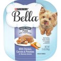 Purina Bella Small Breed Chicken, Carrots & Potatoes Grain-Free Wet Dog Food Trays, 3.5-oz tray, case of 12