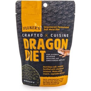 Fluker's Crafted Cuisine Juvenile Bearded Dragon Diet Reptile Food, 6.5-oz bag