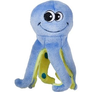 Smart Pet Love Tender Tuff Curly Leg Octopus Squeaky Plush Dog Toy