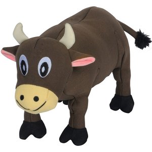 Smart Pet Love Tender Tuff Brown Cow Squeaky Plush Dog Toy