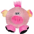 Smart Pet Love Tender Tuff Ball Squeaky Plush Dog Toy, Round Pink Pig