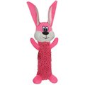Smart Pet Love Tender Tuff Fetch Squeaky Plush Dog Toy, Shaggy Pink Rabbit