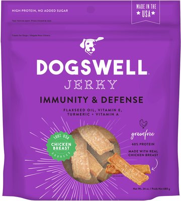 Dogswell Jerky Immune System Chicken Recipe Grain-Free Dog Treats, slide 1 of 1