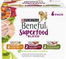 Purina Beneful Superfood Blend in Sauce Variety Pack Wet Dog Food, 9-oz tub, case of 6