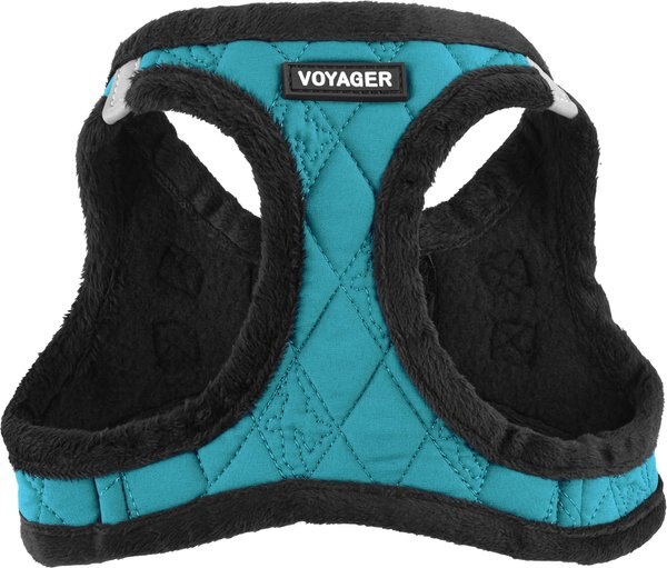Best Pet Supplies Voyager Padded Fleece Dog Harness, Turquoise, Small slide 1 of 9