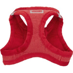 Best Pet Supplies Voyager Corduroy Dog Harness, Red, Small