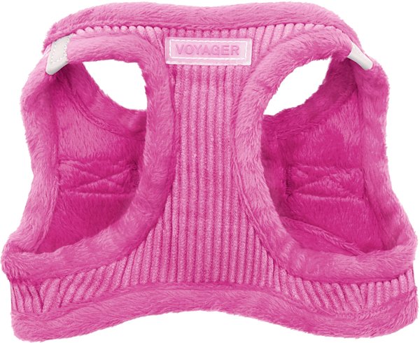 Best Pet Supplies Voyager Corduroy Dog Harness, Fuchsia, X-Small slide 1 of 9