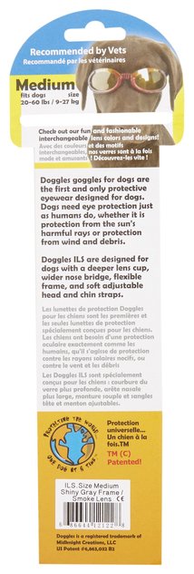 Doggles ILS Small Chrome Frame and Smoke Lens