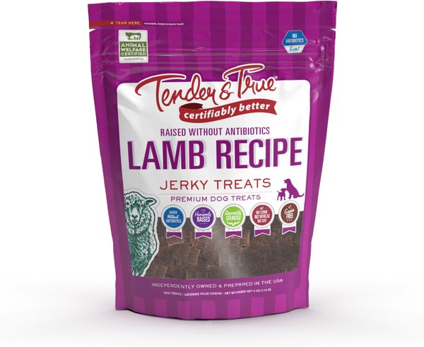 Tender & True Antibiotic-Free Lamb Grain-Free Dog Jerky Treats, 4-oz bag slide 1 of 1