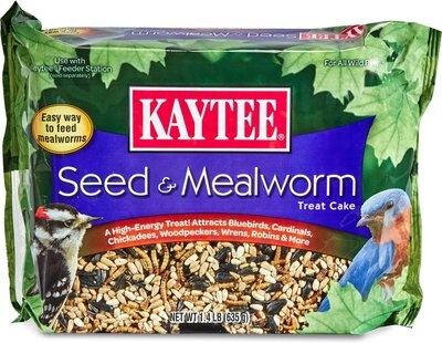 Kaytee Seed & Mealworm Wild Bird Treat Cake, slide 1 of 1