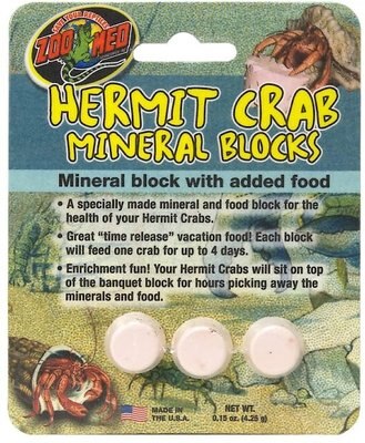 Zoo Med Mineral Block Hermit Crab Supplement, slide 1 of 1