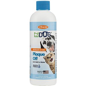 Triple Pet EZ Plaque Off Dog & Cat Dental Water Additive, 8-oz