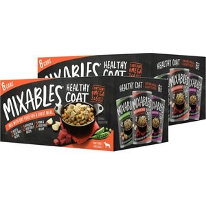 Mixables Healthy Coat Variety Pack Canned Dog Food, 13.2-oz, case of 12