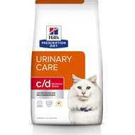 Hill's Prescription Diet c/d Multicare Urinary Care Stress with Chicken Dry Cat Food, 4-lb bag