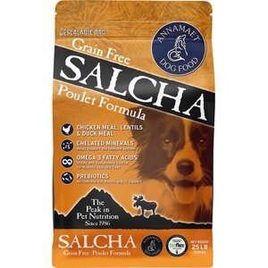 Annamaet Grain-Free Salcha Poulet Formula Dry Dog Food, 25-lb bag