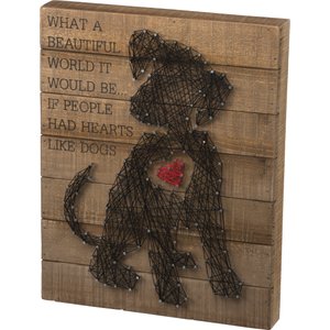 Puppy Heart String Art Wall Décor