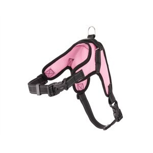 Copatchy No-Pull Reflective Adjustable Dog Harness, Pink, Large