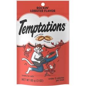 Temptations Rockin' Lobster Flavor Cat Treats, 3-oz bag