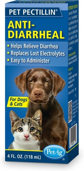 PetAg Pet Pectillin Medication for Diarrhea for Cats & Dogs, 4-oz bottle slide 1 of 3