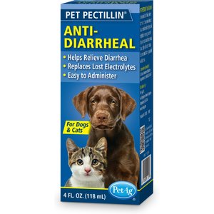 PetAg Pet Pectillin Medication for Diarrhea for Cats & Dogs, 4-oz bottle