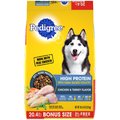 Pedigree High Protein Chicken & Turkey Flavor Adult Dry Dog Food, 20.4-lb bag