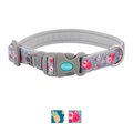 Frisco Patterned Neoprene Dog Collar, Rose, Small: 10 to 14-in neck, 3/4-in wide
