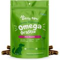 Zesty Paws Hemp Elements Omega OraStix Peppermint Flavored Dental Chews for Dogs, 12 count