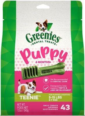 Greenies Puppy Teenie Dental Dog Treats, slide 1 of 1