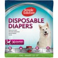 Simple Solution Disposable Female Dog Diapers, XX-Large: 22 to 37-in waist, 30 count