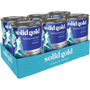 Solid Gold Barking at the Moon 95% Beef Recipe Grain-Free Canned Dog Food, 13.2-oz, case of 6