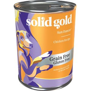 Solid Gold Sun Dancer Chicken Recipe Grain-Free Canned Dog Food, 13.2-oz, case of 6