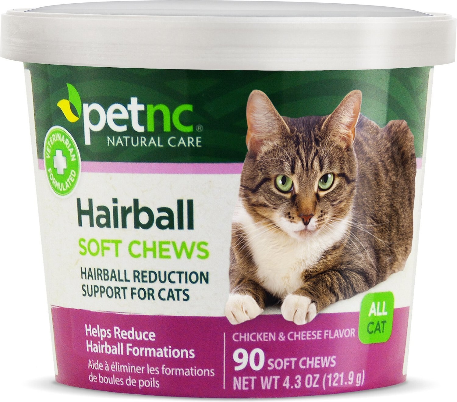 PETNC NATURAL CARE Hairball Reduction Cat Soft Chews, 90 count