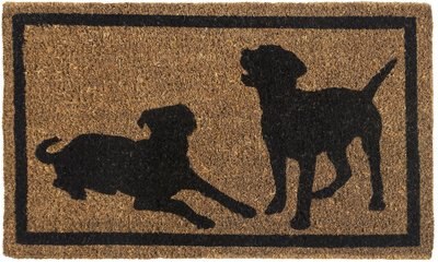 Entryways Dog Silhouettes Handwoven Doormat, slide 1 of 1