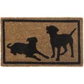 Entryways Dog Silhouettes Handwoven Doormat, 18x30
