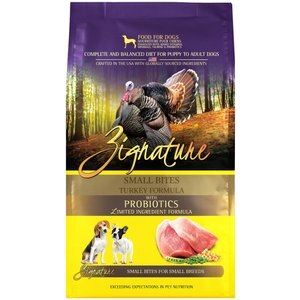 Zignature Turkey Formula Small Bites Dry Dog Food, 12.5-lb bag