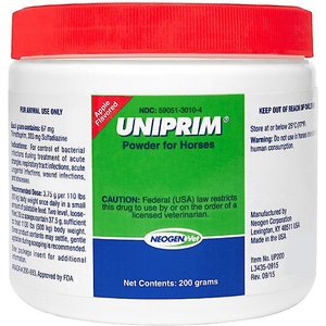 Uniprim Powder for Horses Apple Flavor, 200 gm