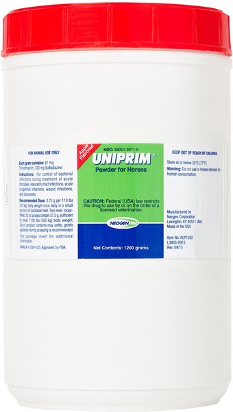 Uniprim Powder for Horses Apple Flavor, 1200 gm slide 1 of 4
