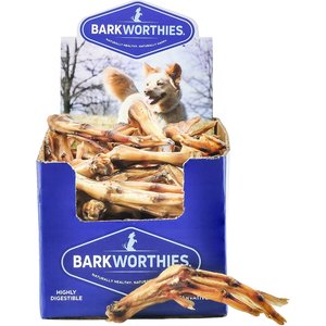 Barkworthies Duck Feet Dog Treats, Case of 50