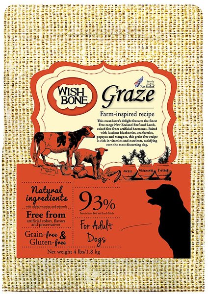 Wishbone Graze Grain-Free Dry Dog Food, 4-lb bag slide 1 of 7