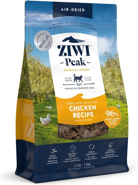 Ziwi Peak Air-Dried Chicken Recipe Cat Food, 2.2-lb bag slide 1 of 6