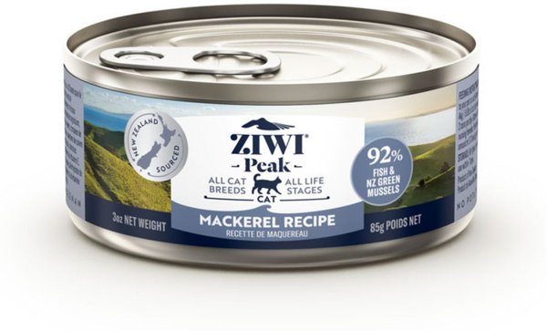 Ziwi Peak Mackerel Recipe Canned Cat Food, 3-oz, case of 24 slide 1 of 6