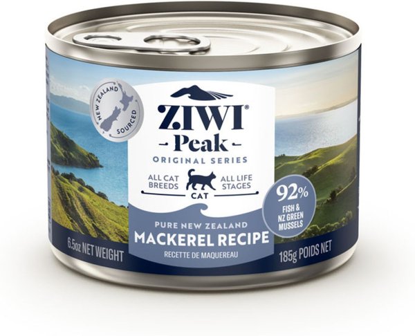 Ziwi Peak Mackerel Recipe Canned Cat Food, 6.5-oz, case of 12 slide 1 of 6