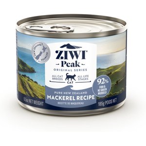 Ziwi Peak Mackerel Recipe Canned Cat Food, 6.5-oz, case of 12