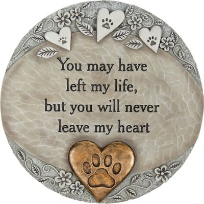 Carson Industries You Will Never Leave My Heart Garden Stone, slide 1 of 1