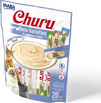 Inaba Churu Tuna Puree Variety Pack Grain-Free Lickable Cat Treat, slide 1 of 1